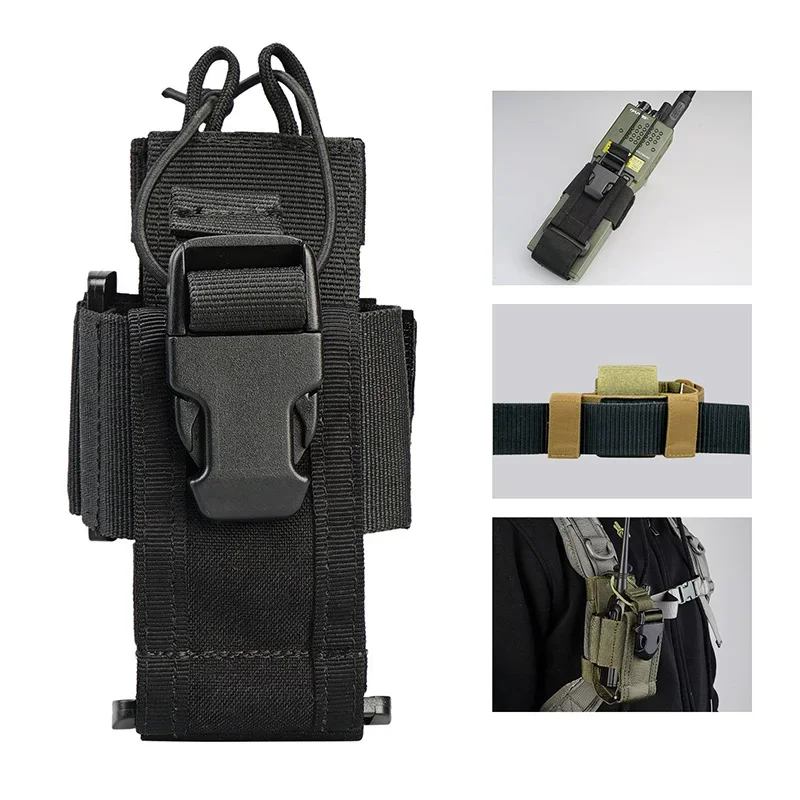 Bolsa táctica Molle para Walkie Talkie, bolsillo para la cintura, bolsa para Radio, colgante para deportes de acampada, bolsa para revistas de caza Airsoft - imagen 3