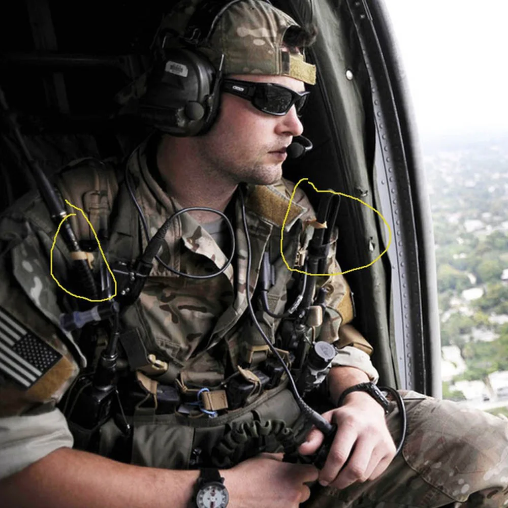 Anillo de goma elástico táctico, banda de goma de encuadernación multifuncional para atar, equipo táctico, accesorios para Rifle de caza, 4 Uds./lote - imagen 5