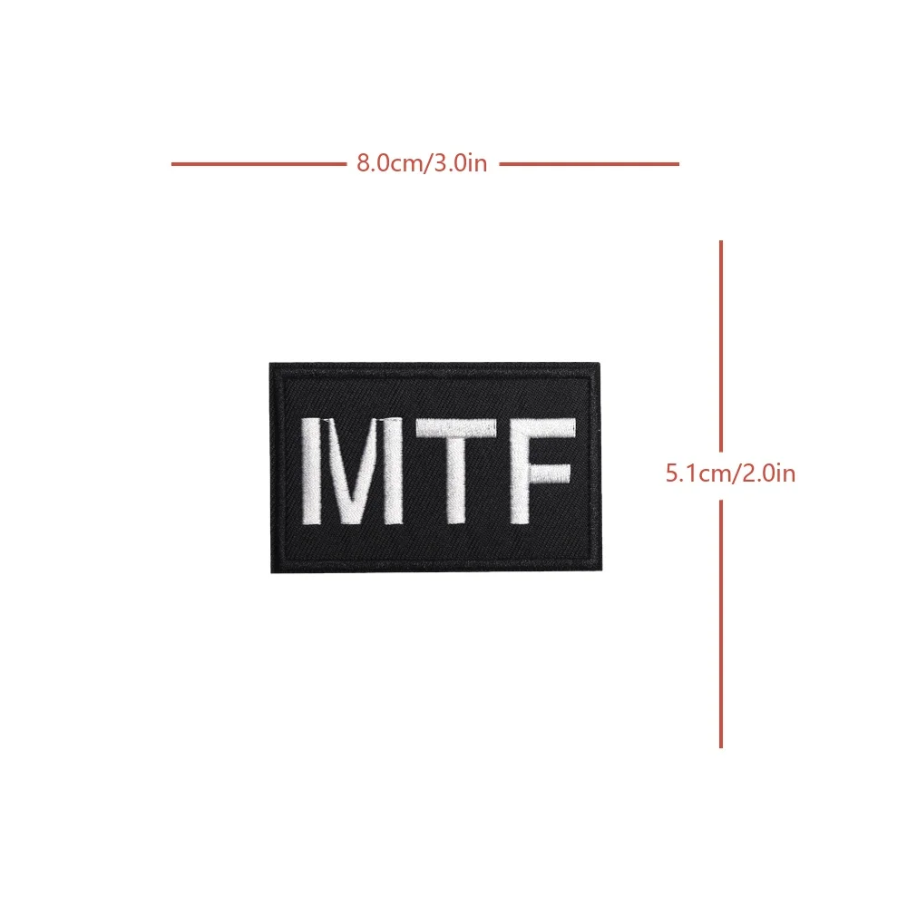 MTF Meme cita divertida Velcros parche moral insignia táctica pegatina bordada parche gancho bucle sujetador DIY mochila gorra Jeans - imagen 5