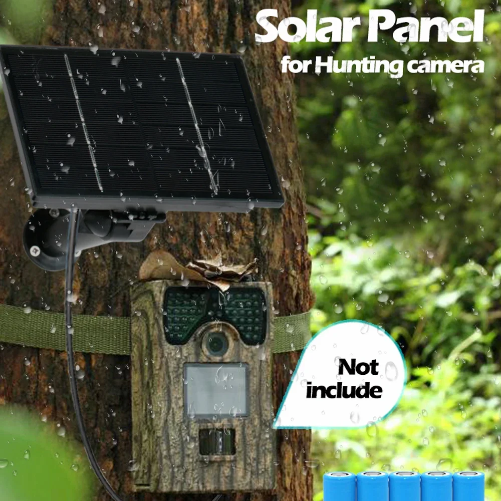 Panel solar portátil con soporte para trípode, potencia de 4 W, salida de 5 V, capacidad de batería de 18000 mAH y protección IP66 - imagen 3