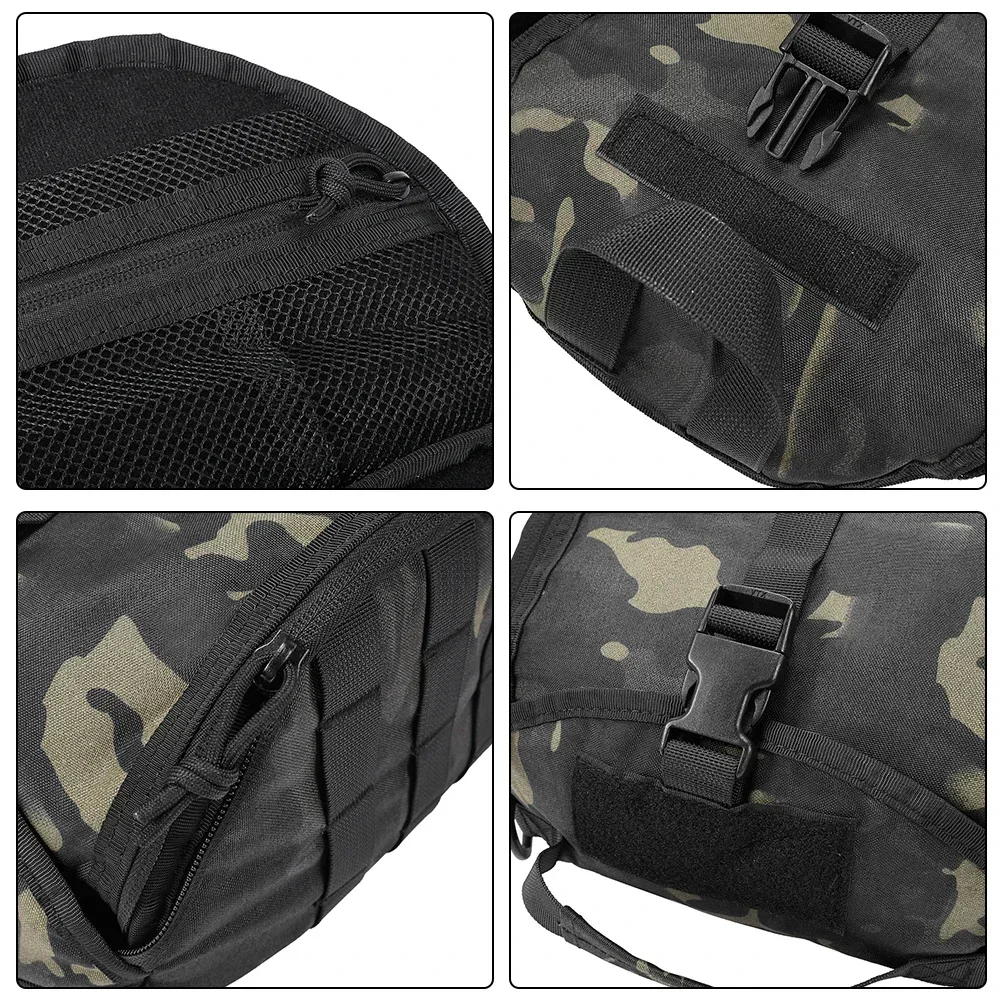 Bolsa táctica para casco, para deportes, caza, tiro, cascos de combate, almacenamiento Molle multiusos, bolsa de transporte - imagen 4