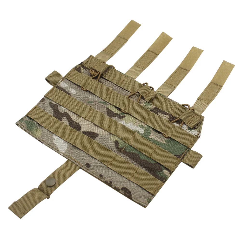 Chaleco táctico desmontable con fijación frontal, Panel Molle, bolsa Triple para revistas para chaleco AVS JPC2.0, equipo de caza - imagen 5
