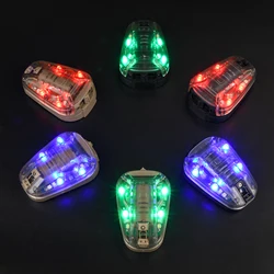 Luz para casco para deportes al aire libre con estroboscópico, lámpara de señal flash en azul, verde, roja y IR, perfecta para supervivencia y seguridad