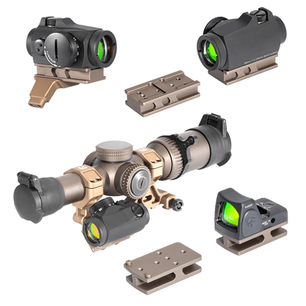 Montura Modular COMM C1 de 1,54 "/1,70" para centro de mesa óptico, altura de 30/34mm, tamaño del anillo, ScopeMount con adaptador de vista de punto rojo óptico Offset - imagen 5