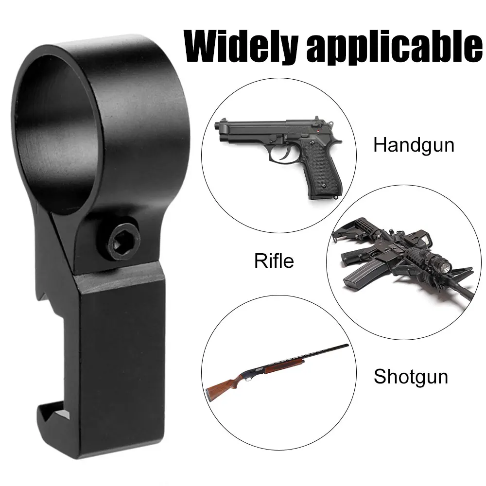 Anillo para linterna compensada de 1 ", soporte para anillo de alcance, linterna, antorcha, soportes láser para riel Picatinny estándar de 20mm y 7/8 pulgadas/Weaver - imagen 4