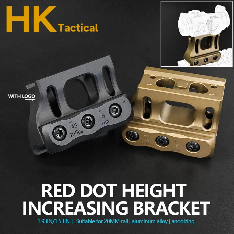 Soporte óptico SP de alcance de Metal táctico para mira de punto rojo, montaje elevado de 1,53/1,93 pulgadas, accesorios de soporte para armas AR15 de 21MM - imagen 2