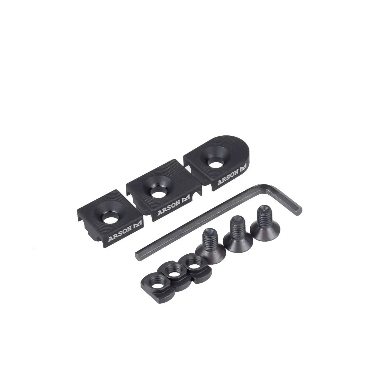 3 unids/set organizador de abrazadera de Cable táctico linterna bloqueo de Cable MLOK interruptor de presión ranura gestión de cables equipo de caza sujeción segura - imagen 2