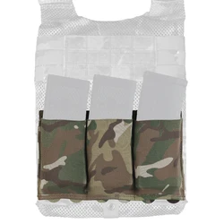 Funda táctica triple portacargadores elástica con sistema MOLLE