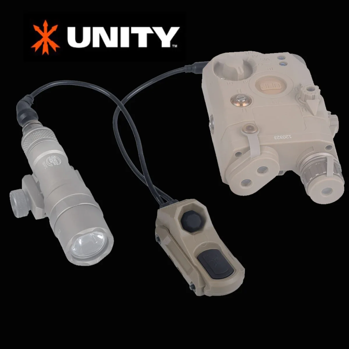 UNITY AXON interruptor de presión de doble función remoto en línea para armas SureFire M300 M600 linterna PEQ NGAL láser 2,5 3,5 enchufes - imagen 5
