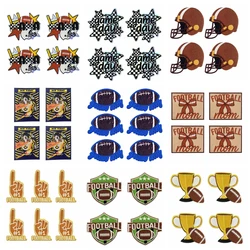 Parche bordado termoadhesivo fútbol – Insignia para chaqueta o ropa