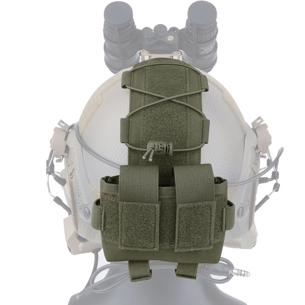 Bolsa Táctica Para Casco, Caja de Batería MK2 Contrapeso 500D Nylon Bolsa de Batería para Casco, Accesorios Tácticos para Caza Airsoft Shooting Paintball - imagen 4
