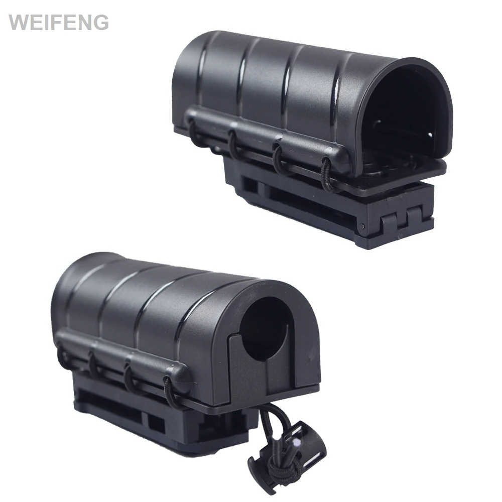 Bolsa táctica para bastón, soporte para pulverizador de pimienta, Clip Molle, funda para aerosol de mazza abierta, funda para linterna, accesorios de caza - imagen 3