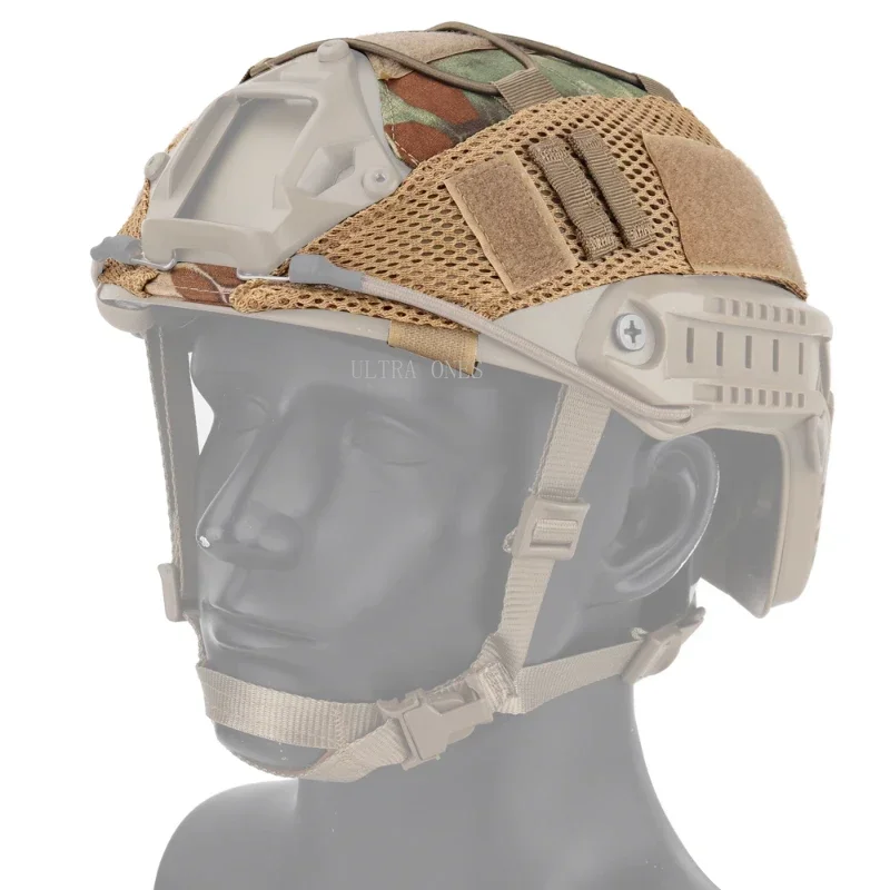 Cubierta táctica para casco, cubiertas para casco de camuflaje de combate, accesorios para cascos de juego de guerra de caza para cascos FAST PJ / MH - imagen 3