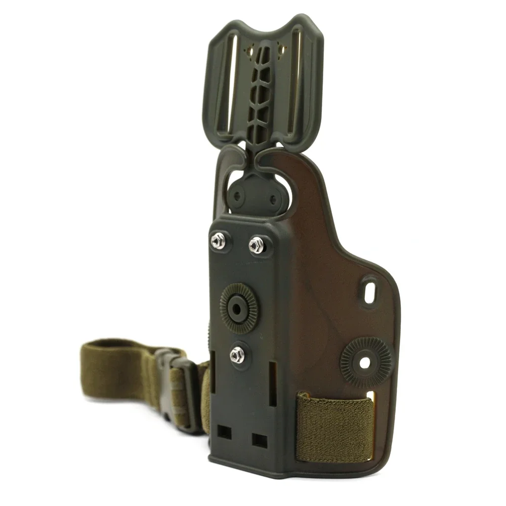 Plataforma táctica de pierna caída para G17 G19 Colt 1911 P226 USP, funda para muslo, adaptador de paleta, accesorios para pistola de caza - imagen 3