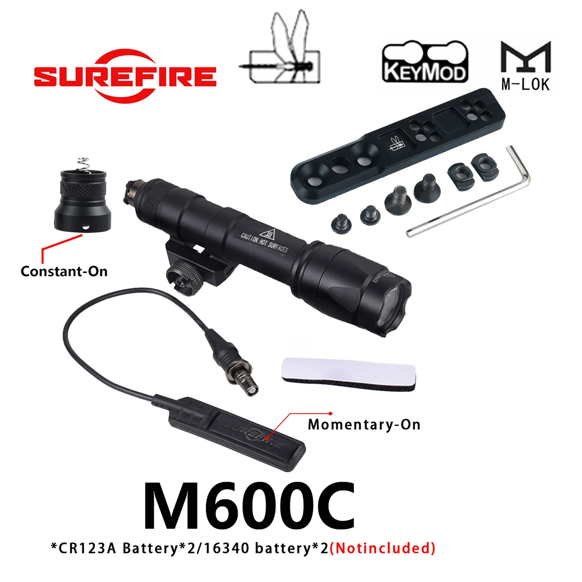 Thorntail – Base de Luz Táctica Metal para Rail MLOK - imagen 5