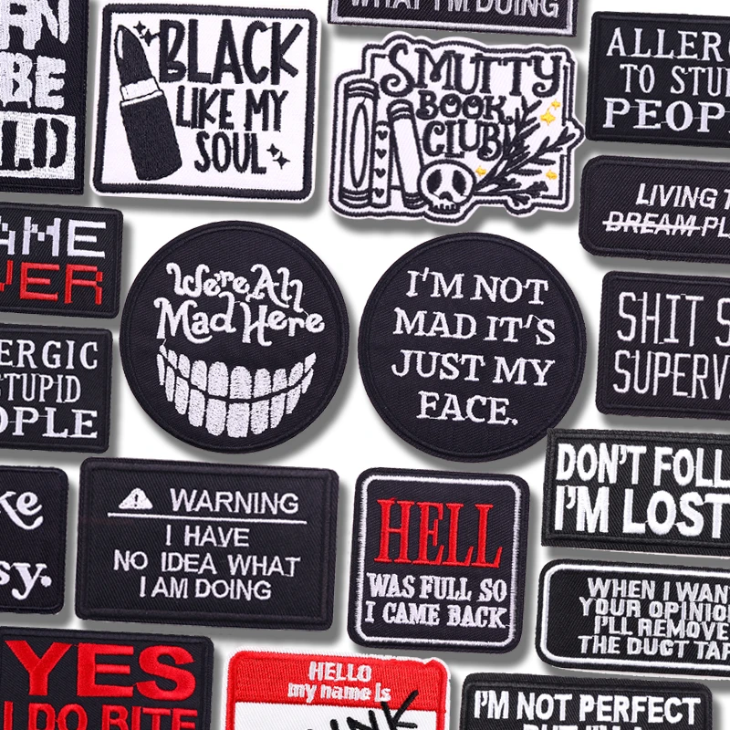 Parches bordados con letras DIY, chaquetas, sombreros, insignias bordadas, parches para planchar para ropa, parches termoadhesivos, parche de costura - imagen 2