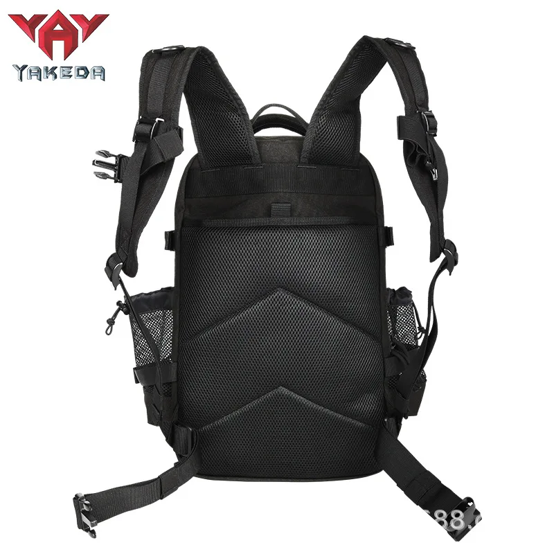 YAKEDA-mochila táctica impermeable para hombre, de nailon 1000D morral, para exteriores, Camping, caza, MOLLE - imagen 3