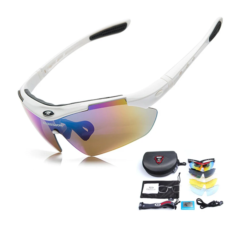 Gafas tácticas militares para deportes al aire libre, gafas de sol para ciclismo, gafas protectoras extraíbles, juego de lentes UV400, gafas de pesca - imagen 5