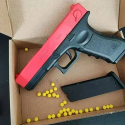 Pistola RRManual G17, pistola de juguete de bala suave de espuma, lanzador de Airsoft CS, juegos de disparos, armas para niños, regalo