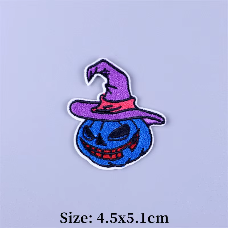 Parche termoadhesivo Halloween para ropa – Payaso fantasma calabaza - imagen 2