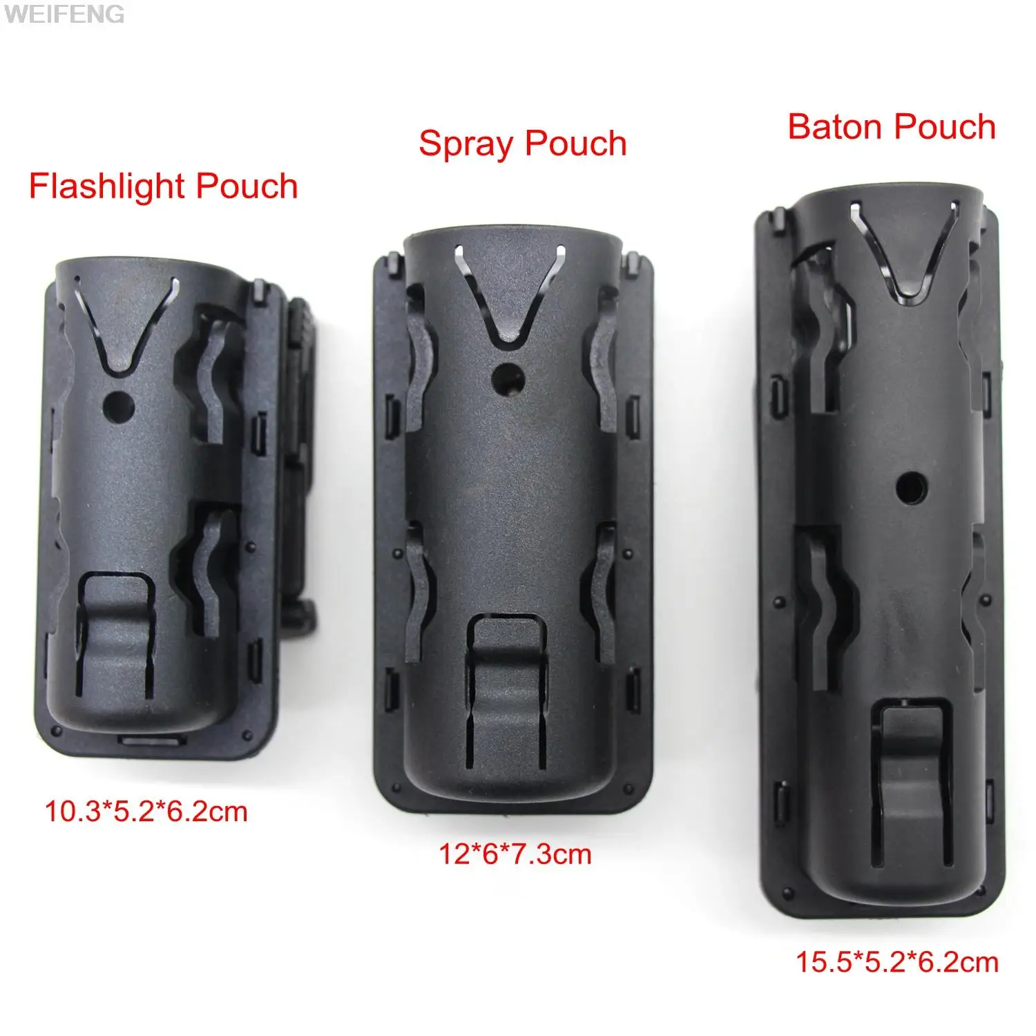 Bolsa táctica para pulverización, soporte para linterna, funda para bastón con Clip de cinturón de rotación, estuche para herramientas de autodefensa de policía militar - imagen 4