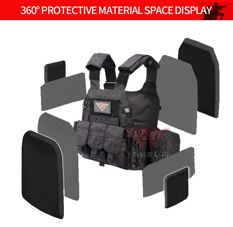 Yakeda 6094 chalecos portador de placa chaleco camuflaje Molle Nylon chaleco Modular chalecos tácticos caza al aire libre hombres chaleco - imagen 5