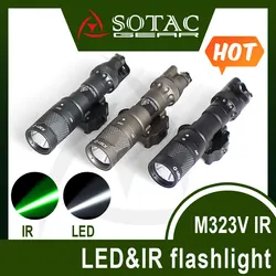 Linterna táctica M323V LED blanca e infrarroja – interruptor QD