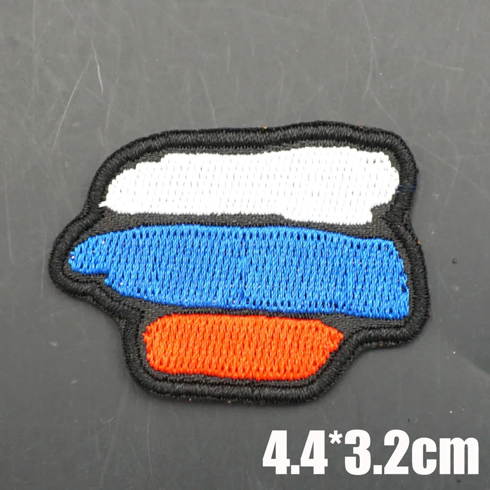 Parches bordados con bandera de Rusia, Rumania, Portugal, con gancho para coser, respaldo para ropa, mochila, gorras, apliques DIY - imagen 4