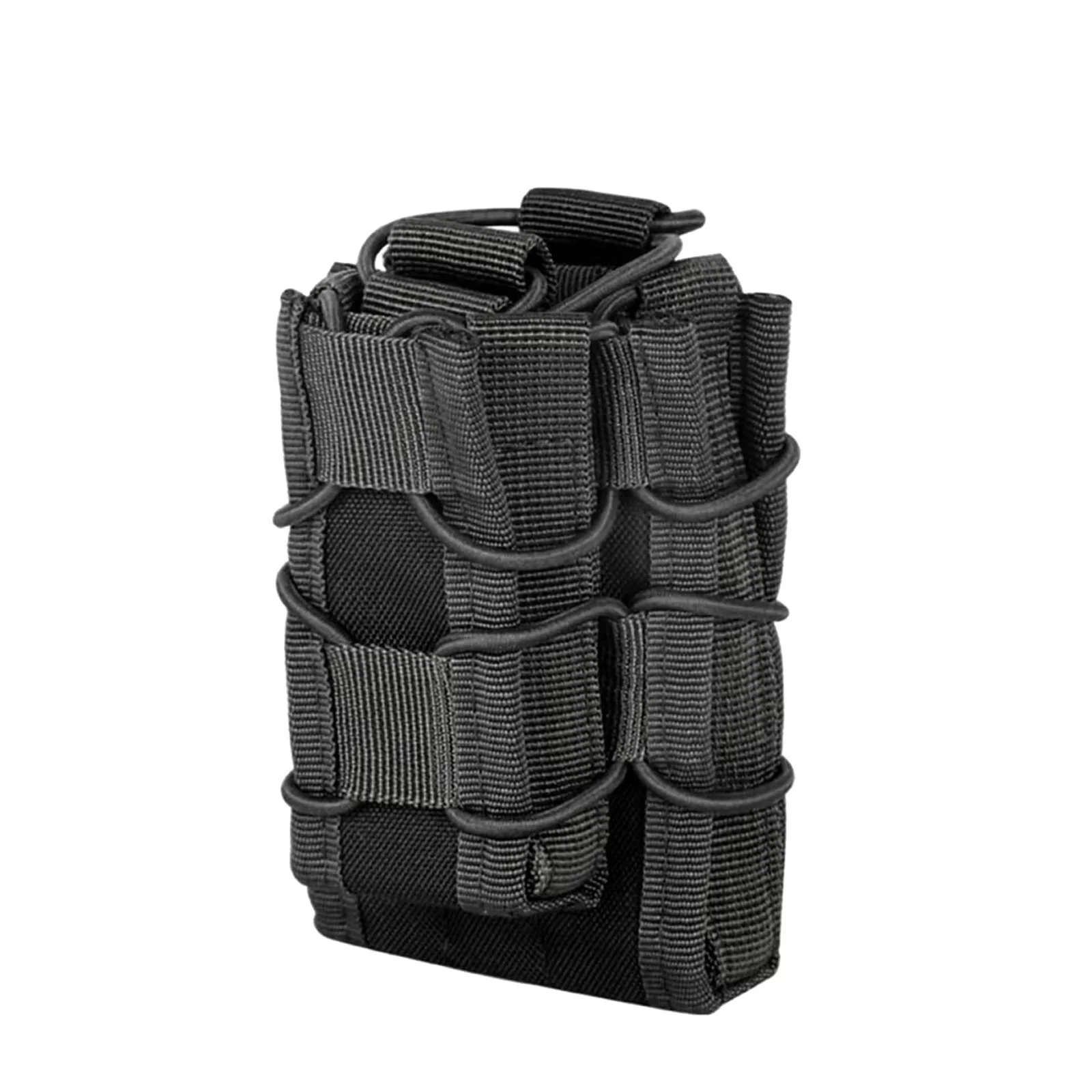 Funda para revistas de pistola, bolsa para pistola Molle con tapa abierta para revistas de una sola pila, bolsas de nailon de alta calidad