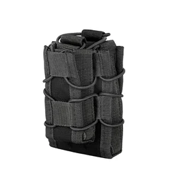 Funda para revistas de pistola, bolsa para pistola Molle con tapa abierta para revistas de una sola pila, bolsas de nailon de alta calidad