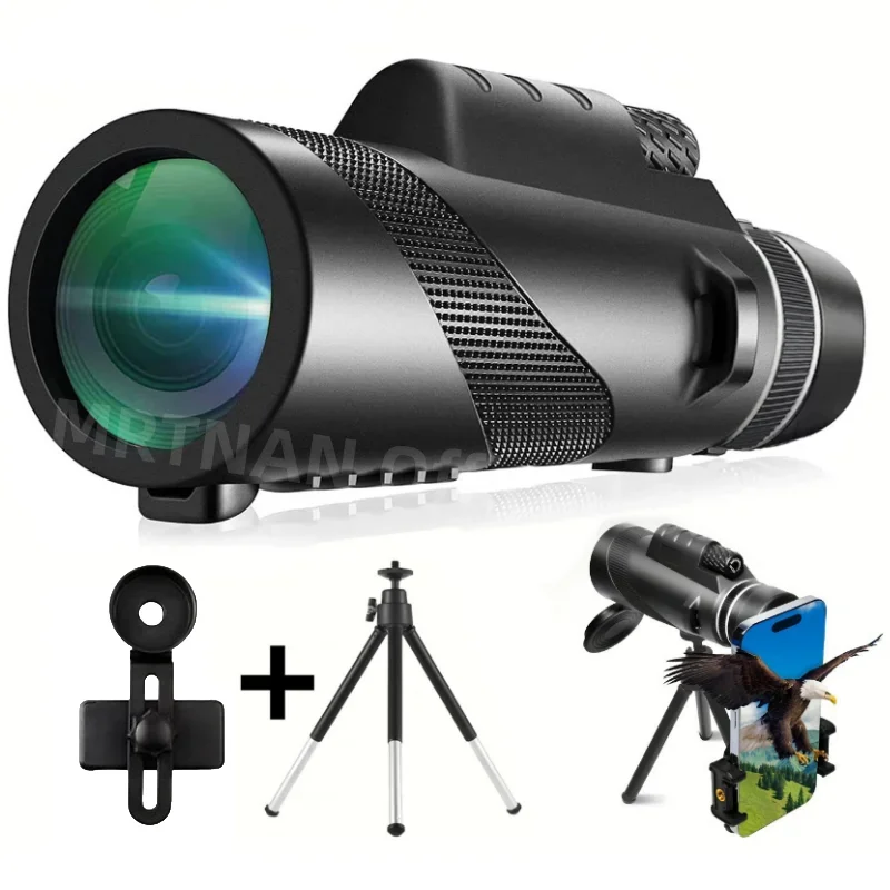 Telescopio portátil con Zoom HD de 5000M, plegable de larga distancia, Mini telescopio potente para caza, deportes, Camping al aire libre, Viajes - imagen 2