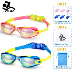JSJM Gafas Natación Infantiles Silicona Antivaho Protección UV