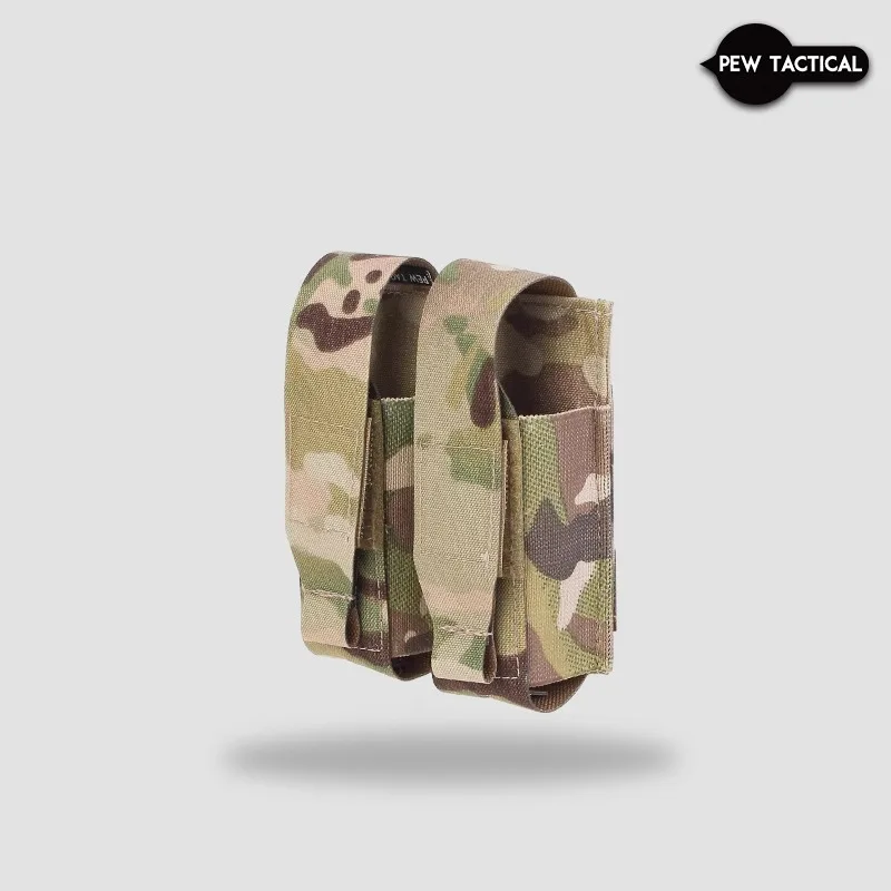 PEW TACTICAL Flash Bang Bolsa doble MOLLE Flip Cover WD40 Bolsa de utilidad de 40 ml