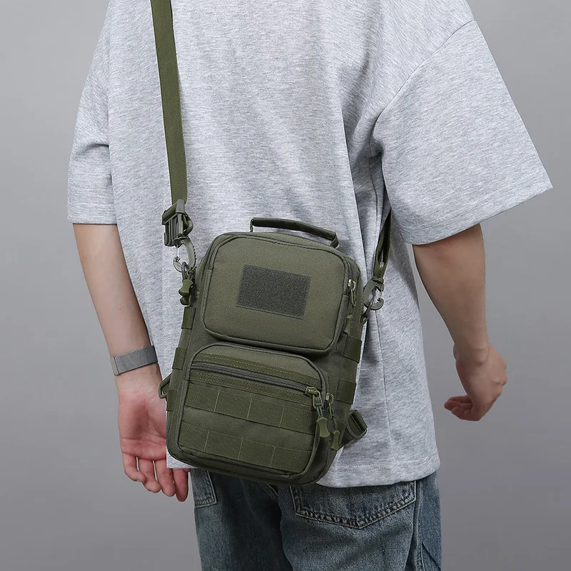 Bolsa táctica de pecho para escalada, gran almacenamiento, señuelo, pesca, Camping, ciclismo, bolsos cruzados, riñonera deportiva multifuncional para hombre - imagen 5