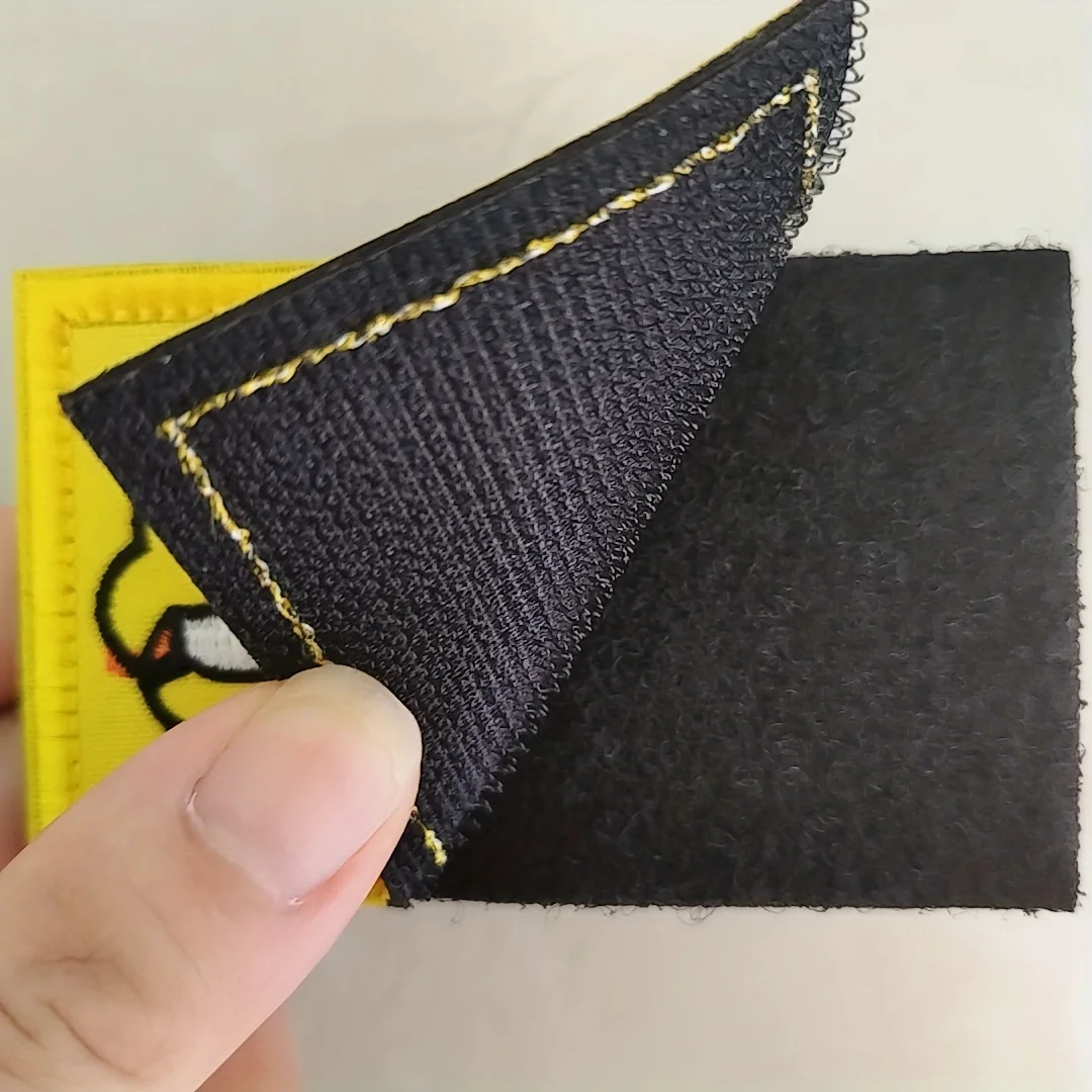 Pato divertido con cuchillo, parche de Velcros, paz, nunca una opción, lindo meme para chaqueta táctica Molle, pantalones vaqueros, manualidades DIY, 1 ud. - imagen 4