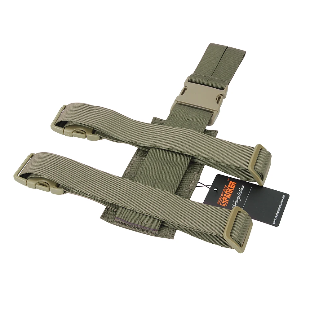 Panel táctico de pierna caída con funda de pistola, traje colgante de caza, fundas de pistola para mano derecha, accesorios de pistola Molle - imagen 4