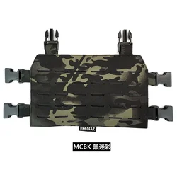 Chaleco táctico portaplacas negro con sistema MOLLE
