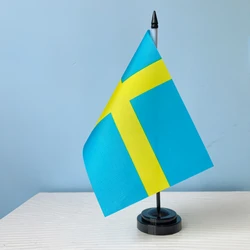 Banderín decorativo Suecia para escritorio – Poliestireno resistente