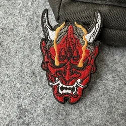 ONI Parche táctico fantasma japonés - bordada con gancho y bucle