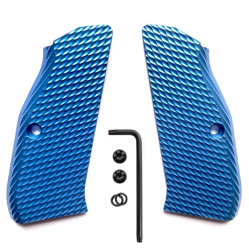 1 par de empuñaduras CZ75 de aleación de aluminio para CZ 75 de tamaño completo, SP-01 Series Shadow 2 75B BD con tornillos - imagen 3