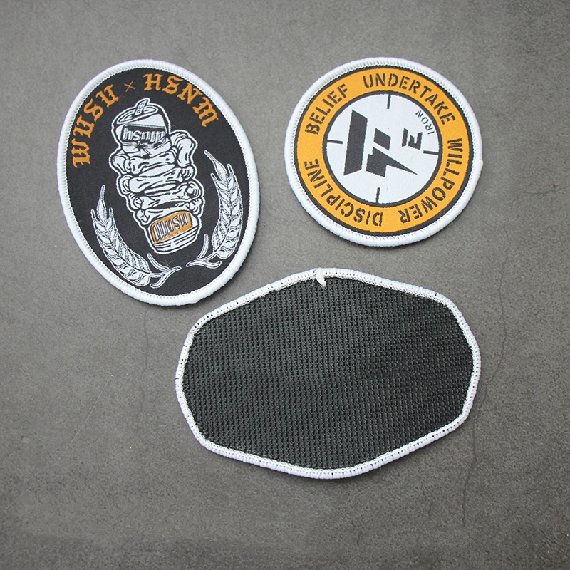 Parche bordado WUSU HSNM ILLUSIONES CAST AWAY PREPARE PARA STRUGGLE Fe IRON Brazaletes tácticos para ropa Decoración de mochila - imagen 2