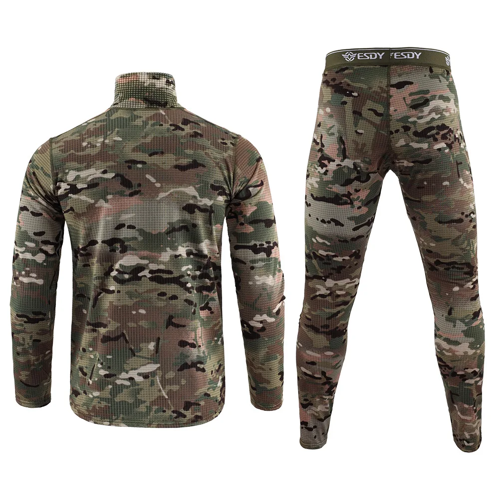 Ropa interior térmica de camuflaje para hombre, ropa interior cómoda de poliéster, ropa interior transpirable para Fitness, ropa interior deportiva antisudor - imagen 3