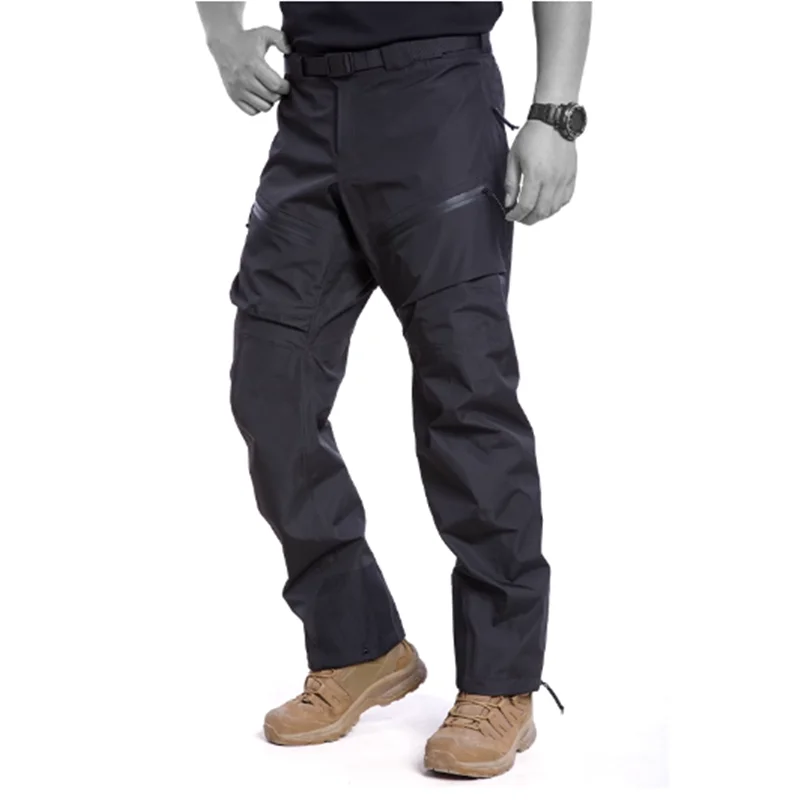 Pantalones de asalto Ninja 2nd Hard Shell para hombre, pantalones de senderismo tácticos con cremallera lateral impermeables, pantalones largos de camuflaje para exteriores para Otoño e Invierno - imagen 5