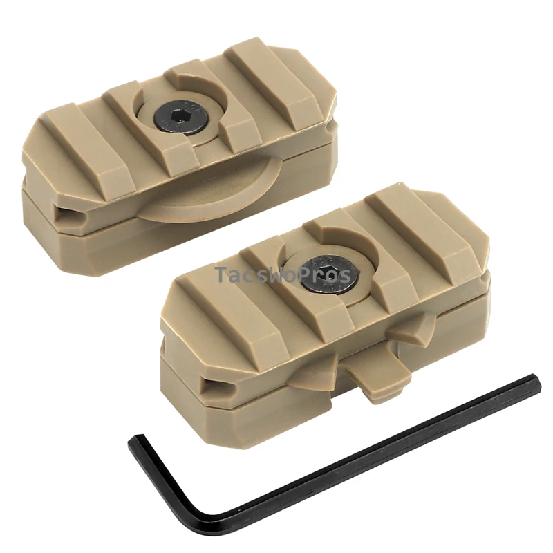 Adaptador de riel de arco táctico, casco de tiro rápido, guía de linterna, Riel de combate al aire libre, accesorios para cascos de caza, 19mm - imagen 2