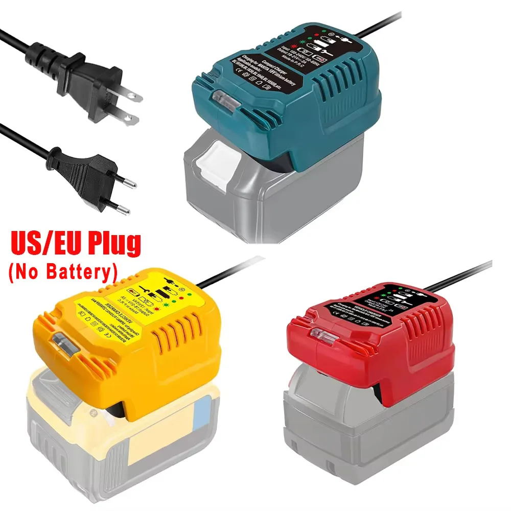 Reemplazo del cargador de batería de litio DC18RC de 18 voltios para batería de iones de litio Makita/Milwaukee/Dewalt de 18V Mini carga compacta - imagen 2