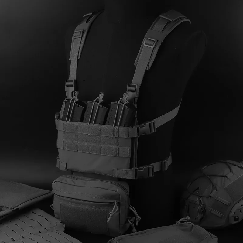 Plataforma de pecho de asalto R |   Arnés modular ajustable y compatible con MOLLE |   Para caza y tiro al aire libre - imagen 2