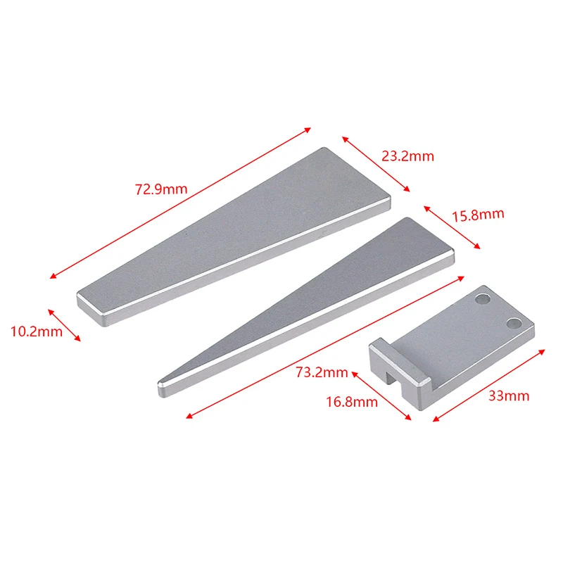 Kit de herramientas combinado de nivelador óptico de Metal, 3 uds., para mira de Rifle, ajuste fino, ajuste de aluminio, miras de nivelación, mantenimiento de fresar de pistola - imagen 5