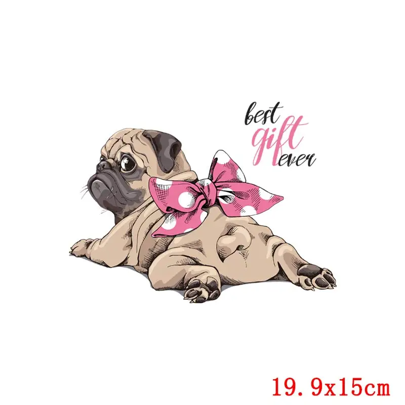 Apliques de animales de dibujos animados, transferencias de hierro para ropa, bricolaje, búho, Rubbit, perro, transferencia de calor, termoadhesivo para planchar para ropa - imagen 4