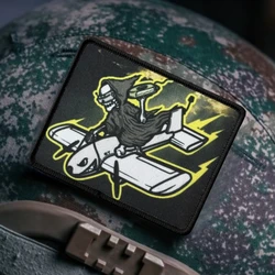 Parche de Death Reaps rápidamente, insignia de moral táctica, parches de gancho y bucle impresos para ropa, mochila, sombrero, accesorios, pegatina