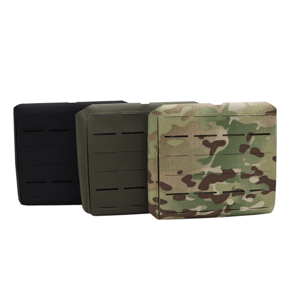 Bolsa de placa lateral de chaleco táctico, bolsa de Panel lateral ajustable de corte láser con sistema Molle para JPC FCPC FCSK, portador de placa de chaleco - imagen 2